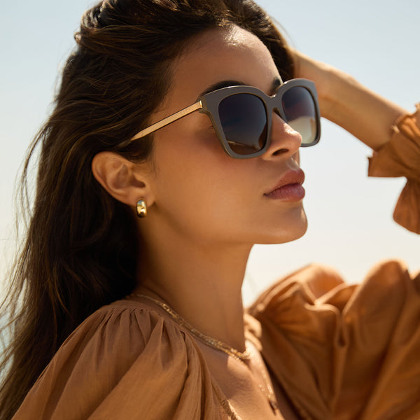 bella - london stone + truffle gradient + polarized sunglasses 1