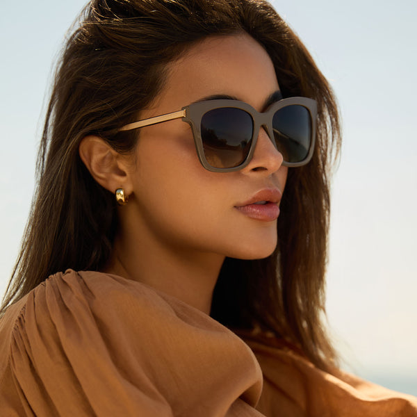 bella - london stone + truffle gradient + polarized sunglasses 5