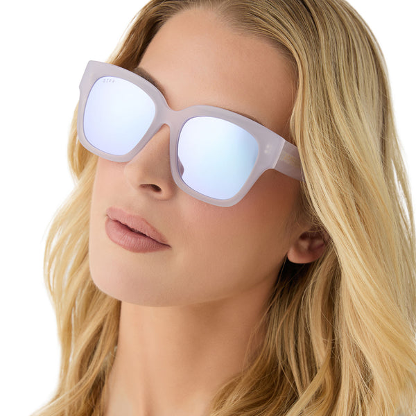 bella ii - thistle + lavender mirror sunglasses 5