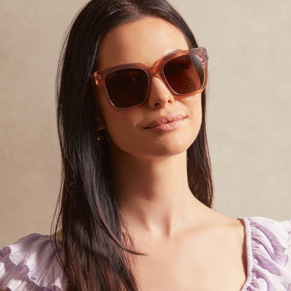 ariana ii - café ole + brown gradient + polarized sunglasses 1