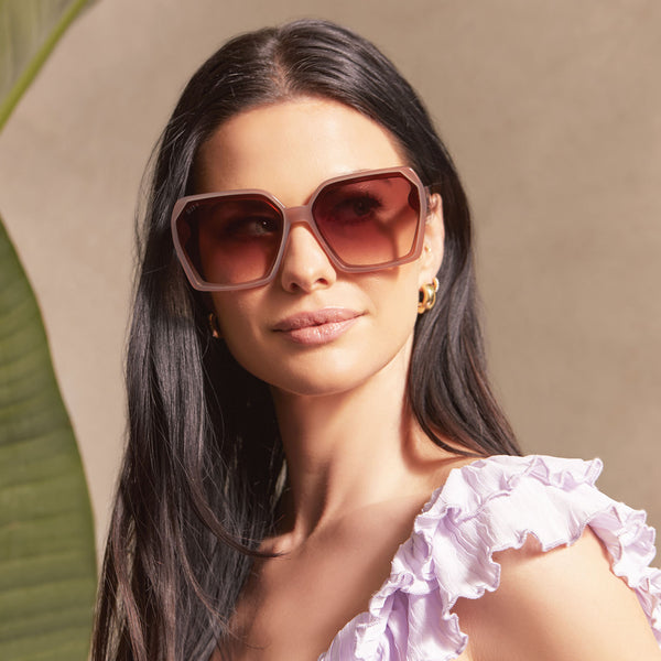 presley - macchiato + brown gradient sunglasses 1