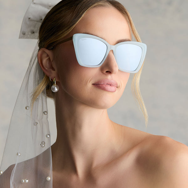 becky ii - blue dust + blue gradient flash sunglasses 1