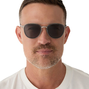 CAMDEN - STORM CRYSTAL + GREY POLARIZED SUNGLASSES