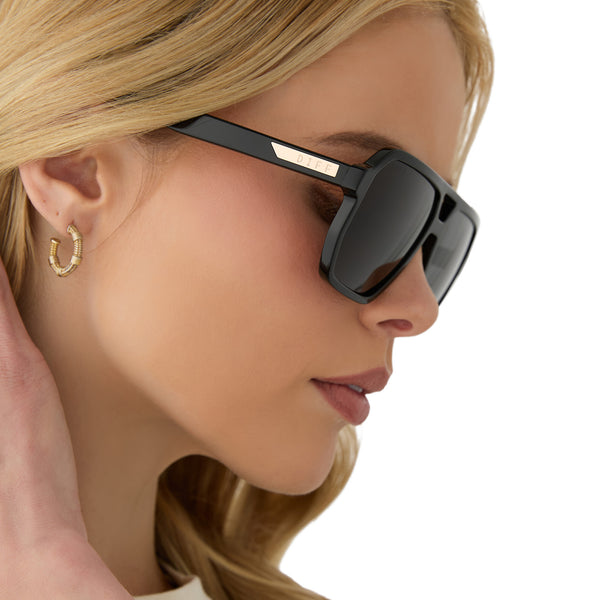 cameron - black + grey + polarized sunglasses 7