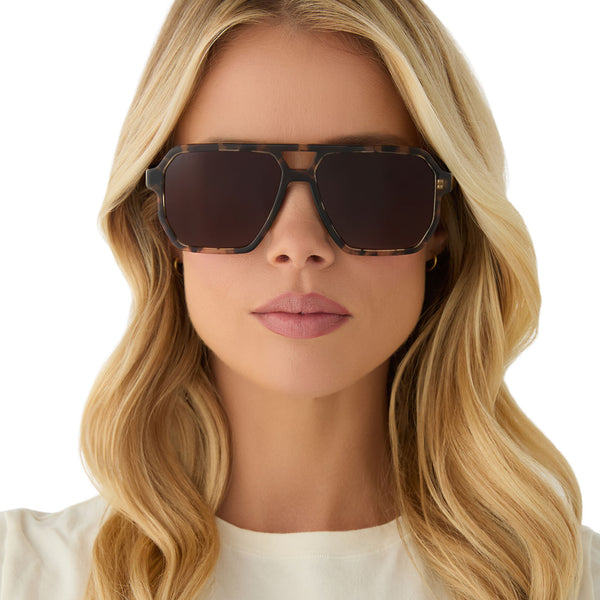 cameron - espresso tortoise + brown gradient + polarized sunglasses 6