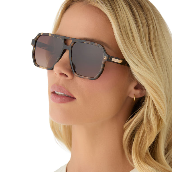cameron - espresso tortoise + brown gradient + polarized sunglasses 7