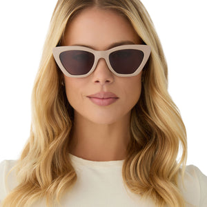 Camila Cateye Sunglasses | Almond & Brown | DIFF Eyewear display picture 2