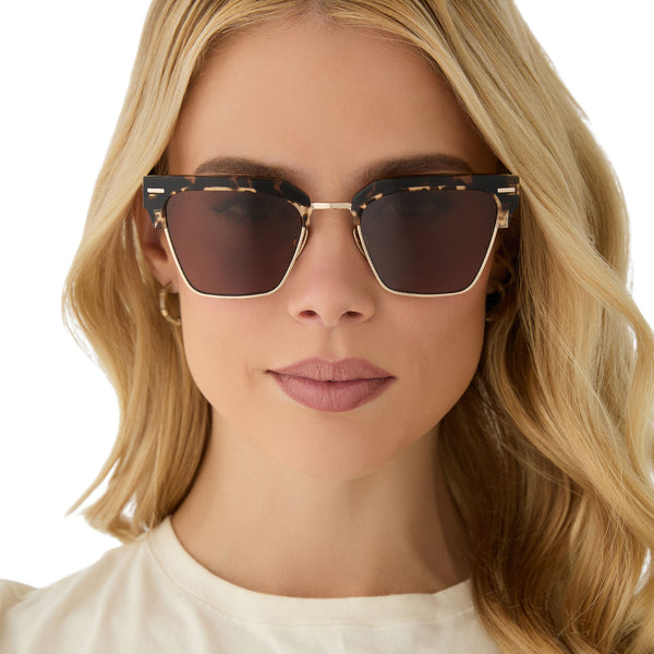 capri - espresso tortoise + brown sunglasses 5