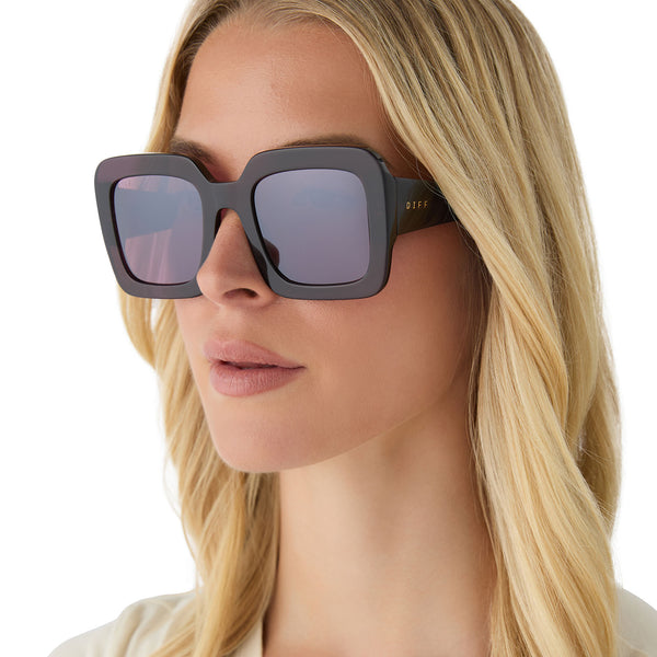 charise - aubergine + aubergine w silver flash sunglasses 1