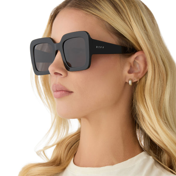 charise - black + grey + polarized sunglasses 5
