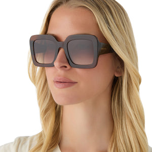 Charise Square Sunglasses | Whiskey & Brown Gradient | DIFF  display picture 3