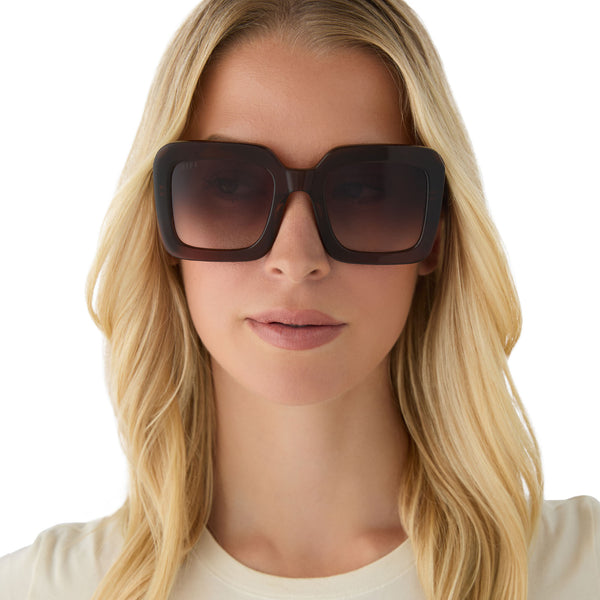 charise - whiskey + brown gradient + polarized sunglasses 1