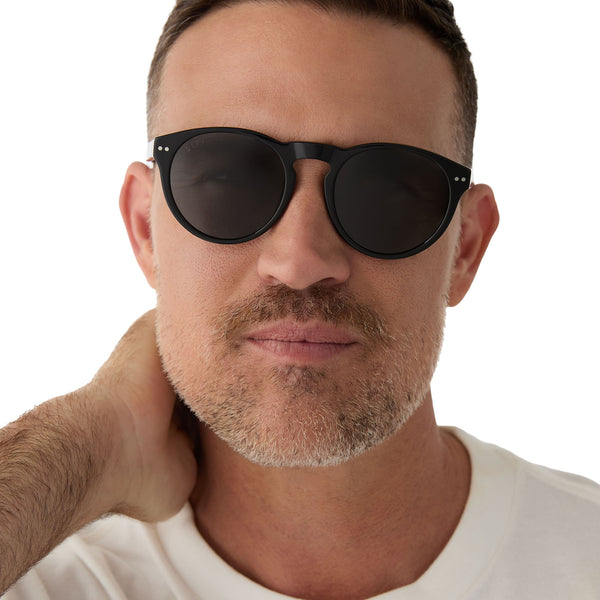 cody xl - black + grey polarized sunglasses 1