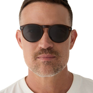 CODY XL - WHISKEY CRYSTAL + GREY POLARIZED SUNGLASSES