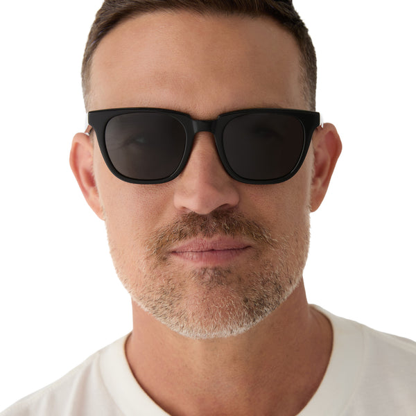 colton - black + grey polarized sunglasses 1
