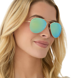 Diff Eyewear Cruz Aviators Buy DIFF Cruz Designer retro styled aviator sunglasses for  main image 4