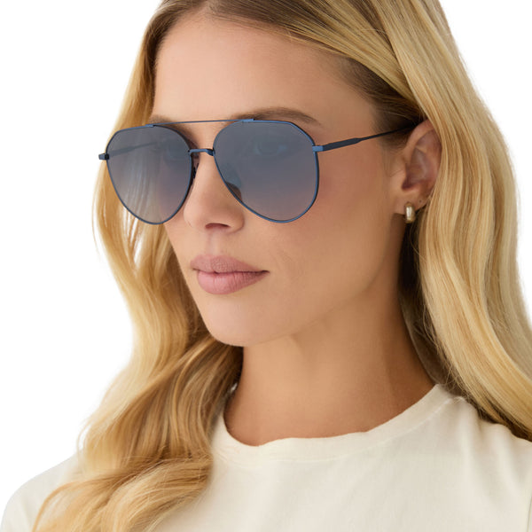 dash - deep navy metal + aegean blue flash sunglasses 5