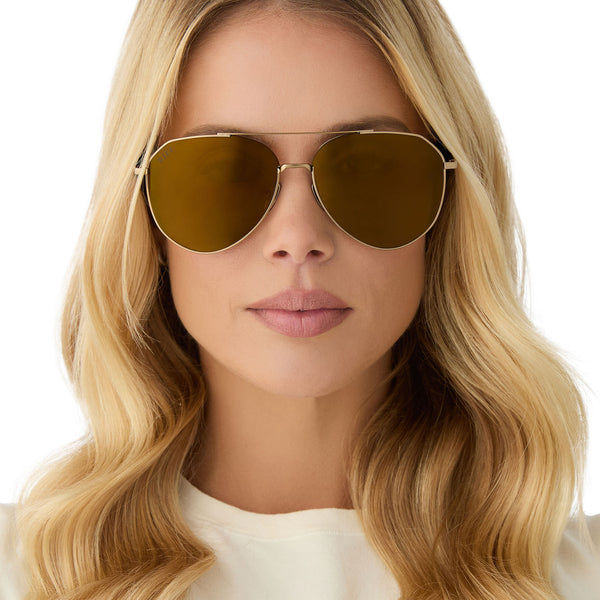 dash - copper metal + brown gold flash + polarized sunglasses 6