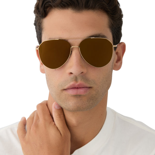 dash - copper metal + brown gold flash + polarized sunglasses 5