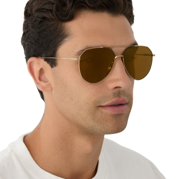 dash - copper metal + brown gold flash + polarized sunglasses 7