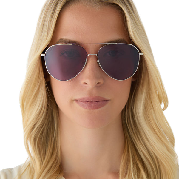 dash - silver + aubergine w silver flash + polarized sunglasses 1