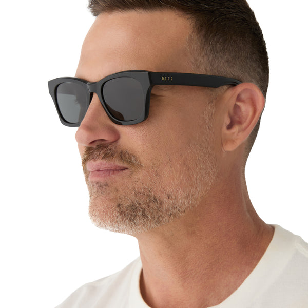 dean - black + grey polarized sunglasses 5