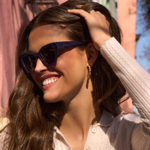 Evie Cateye Sunglasses | Royal & Midnight | DIFF Eyewear