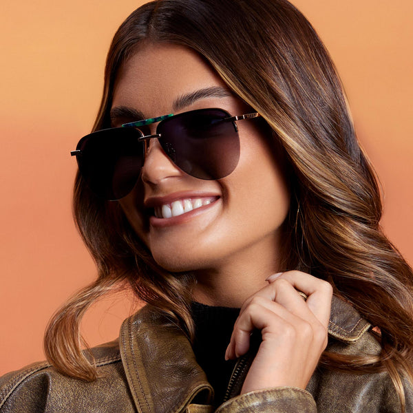 tahoe - gold + grey gradient + polarized sunglasses 1