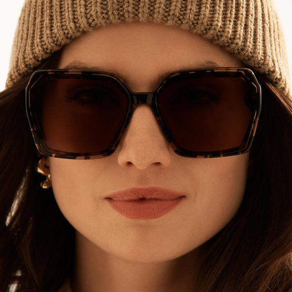 presley - espresso tortoise + brown sunglasses 1