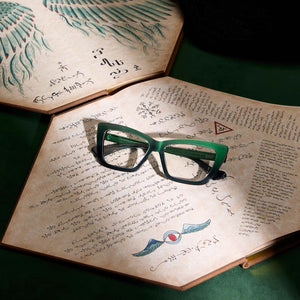 WICKED - ELPHABA EMERALD + ENCHANTING EMERALD TO BLACK + PRESCRIPTION GLASSES