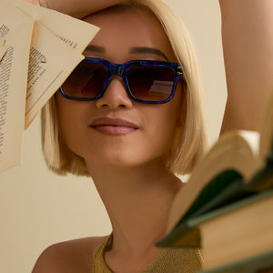 Wicked Elphaba Sunglasses | Blue Tort & Brown Gradient | DIFF Eyewear