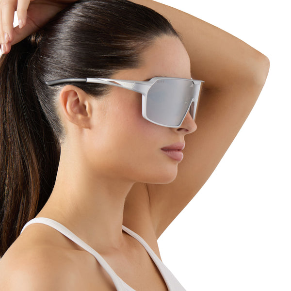 charge - matte silver + silver mirror + polarized sunglasses 1