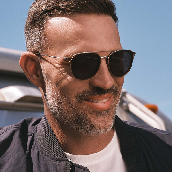 camden - whiskey + grey polarized sunglasses 5