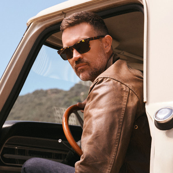 gino xl - matte rich tortoise + brown + polarized sunglasses 1