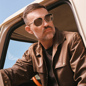 JONAS - BLACK + GREY POLARIZED SUNGLASSES