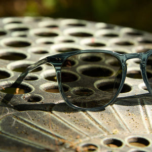 no.0221 グレーディスクとヘマタイト Maxwell Square Sunglasses | Night Sky & Grey Gradient Polarized
