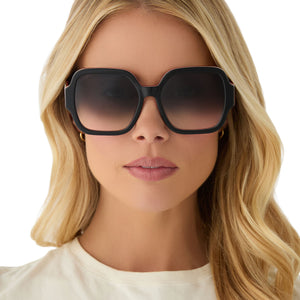 Clueless Dionne Square Sunglasses | Black & Grey Gradient  display picture 1