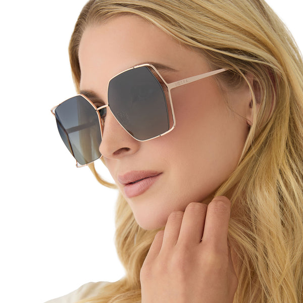 donna iv - champagne + grey gradient sunglasses 5