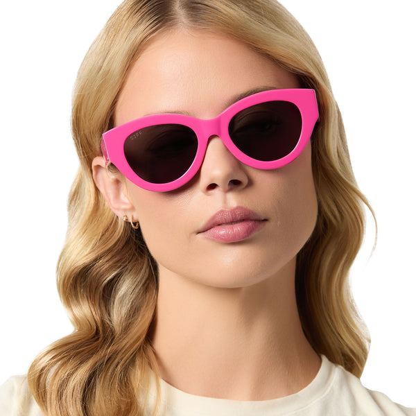 emily in paris - emily + parisian pink + chic grey sunglasses 7