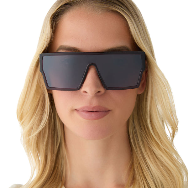 electra - aubergine + aubergine w silver flash sunglasses 7