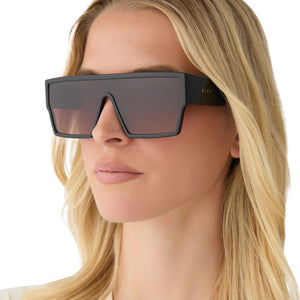 Electra Shield Sunglasses | Black & Brown Gradient | DIFF  display picture 3