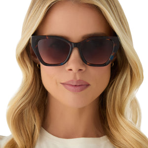 Evie Cateye Sunglasses | Confetti Tortoise & Brown Gradient  display picture 2