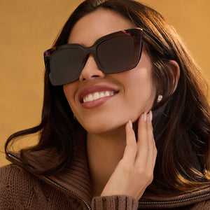 Lizzy Cateye Sunglasses | Whiskey + Torino Tortoise & Brown | DIFF