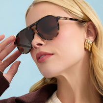 Tosca III Sunglasses - Tawny Tortoise + Brown Gradient Polarized