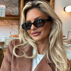 ALLEGRA - BLACK + GREY SUNGLASSES
