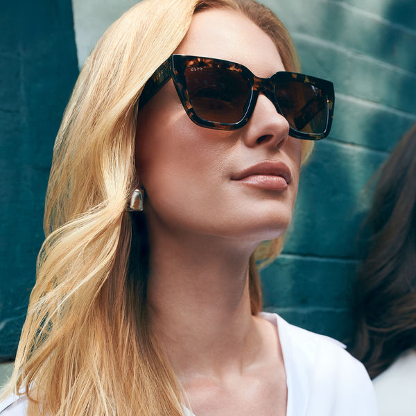 amara - espresso tortoise + brown gradient + polarized sunglasses 5