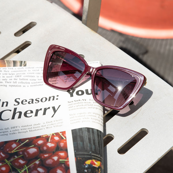 becky ii - dark cherry lacquer + dark cherry gradient + polarized sunglasses 7
