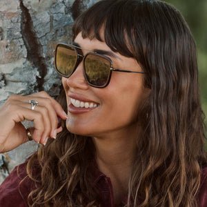 Jordan Navigator Sunglasses | Dark Red & Grey Gradient | DIFF Eyewear