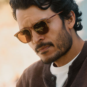 Maxwell XL Square Sunglasses | Longhorn & Brown | DIFF Eyewear