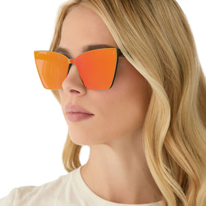 Goldie XS Cateye Sunglasses | Animal & Red Hot Summer Mirror
